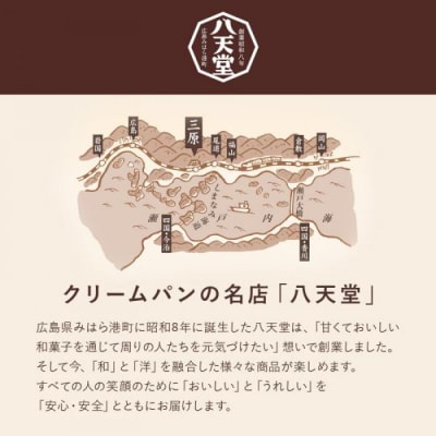 【3か月定期便】【八天堂】とろけるくりーむパン 50個(5種×各10個)  [015-064]
