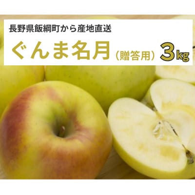 りんご ぐんま名月 贈答用 2025年11月より順次発送予定 3kg