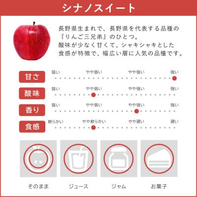 山下継一 りんご シナノスイート 贈答用 3kg(10月下旬～12月上旬順次発送)