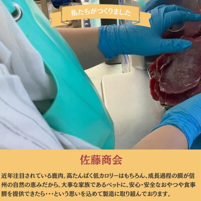 ペットフード 鹿肉ジャーキー 犬用おやつ ねこ用おやつ 40g×1袋
