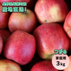 りんご つがる 3kg 家庭用