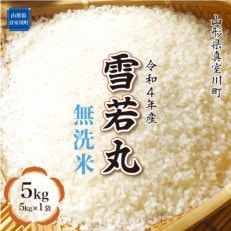 <令和4年産受付> 真室川町厳選 雪若丸 <無洗米> 5kg(5kg×1) | ふるさと納税のお礼品
