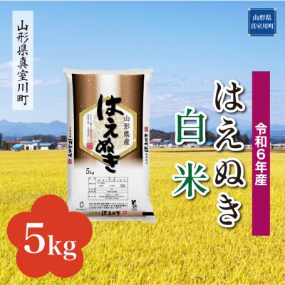 令和6年産 真室川町厳選 はえぬき [白米] 5kg(5kg×1袋)