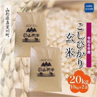 令和6年産 真室川町 コシヒカリ 【玄米】 20kg(10kg×2袋)
