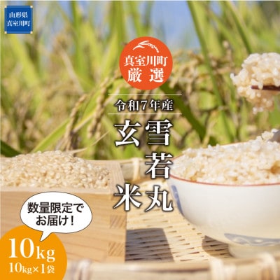 数量限定! 令和7年産 真室川町厳選　雪若丸【玄米】 10kg (10kg×1袋)