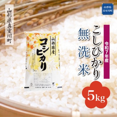 【令和7年産米】 こしひかり【無洗米】5kg(5kg×1袋)◆KR7K05M-M
