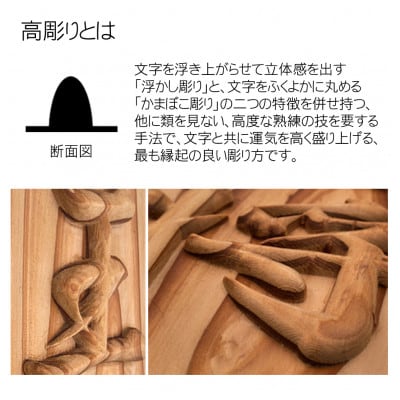 木製高彫り飾り駒(将棋駒)(5.3寸)