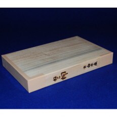 ねこ柳のまな板　約24×13×3cm