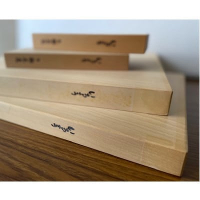 いちょうのまな板　約48×30×3cm