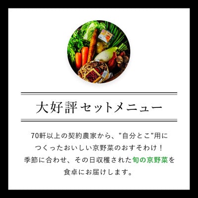 【毎月定期便】鮮度抜群「京野菜」食べきりサイズ詰合せ(6～7品目)【京都府福知山市】全6回