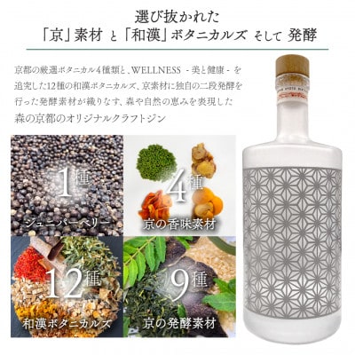 森の京都蒸溜所　クラフトジン　京和漢 DRY GIN FOREST OF KYOTO【700ml】