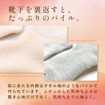 『あの人の分も、買えばよかった。』シルクリブもこソックス(足裏パイル)ミルクティー