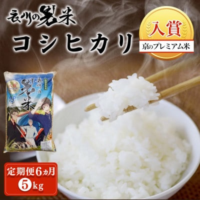 【毎月定期便】衣川の男米コシヒカリ 白米 5kg【京都府福知山市】全6回