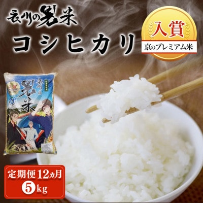 【毎月定期便】衣川の男米コシヒカリ 白米 5kg【京都府福知山市】全12回