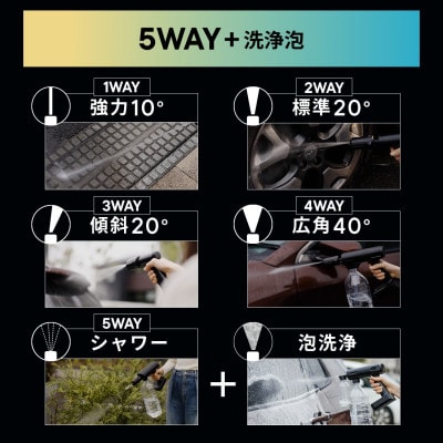 コードレスハンディ高圧洗浄機 ハイドロクリーナー ハンディパワー (本体1台)