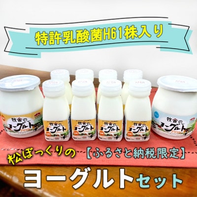 松ぼっくりの「ヨーグルトセット」【ふるさと納税限定】 飲むヨーグルト　食べるヨーグルト