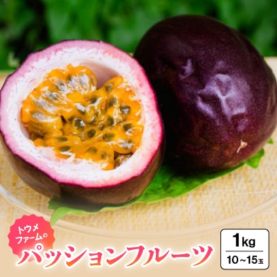 【2025年2～5月発送予定】トウメファームのパッションフルーツ1kg(10～15玉)