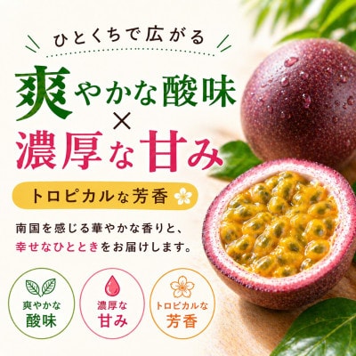 【2026年3月から順次発送】トウメファームのパッションフルーツ1kg(10～15玉)