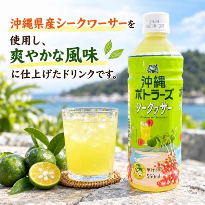 沖縄ボトラーズのシークヮサードリンク 550ml×24本