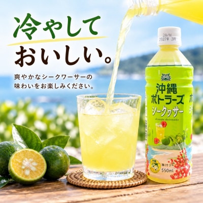 沖縄ボトラーズのシークヮサードリンク 550ml×24本