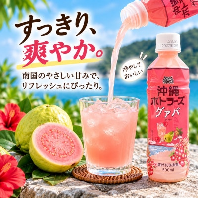 沖縄ボトラーズのグアバジュース 500ml×24本