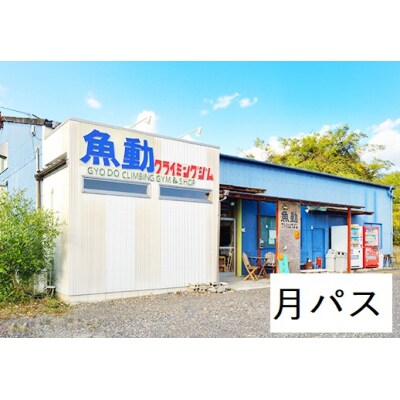 魚動クライミングジム1号店　月パス【873】