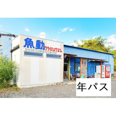魚動クライミングジム1号店　年パス【874】