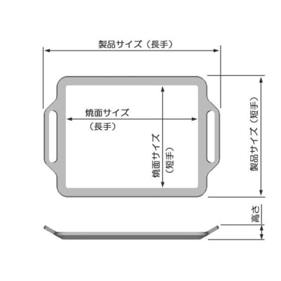 イワタニ ジュニアコンパクトバーナー専用 極厚鉄板 9mm 遮熱板・ケース・蒸し焼き蓋付き【849】