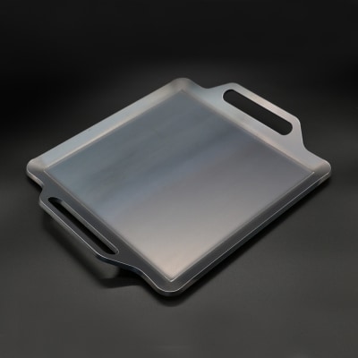 ZEOOR キャンプ 極厚 鉄板 厚さ4.5mm 400×350mm【835】