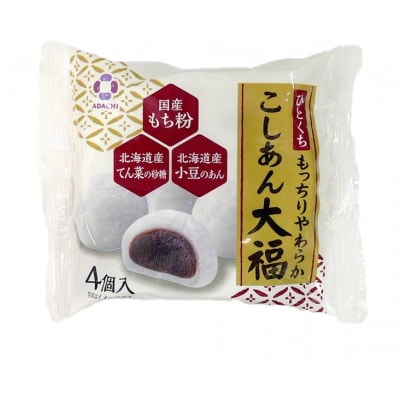 アダチ製菓　こしあん大福(4個入り×6袋×8箱)【1119】