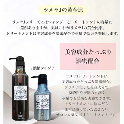 上善　ラメラJシャンプー 500ml・トリートメント 300g　セット【1386】