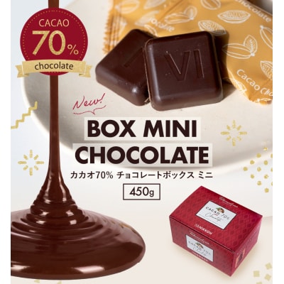 カカオ70%チョコレートBOX MINI　450g【1417】