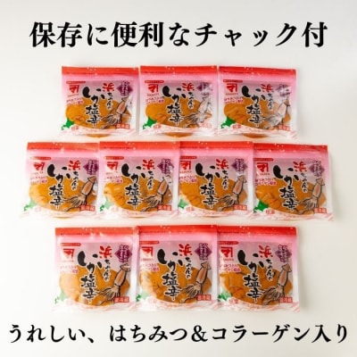 【北海道根室産】浜ちゃんのいか塩辛130g×10P A-83002