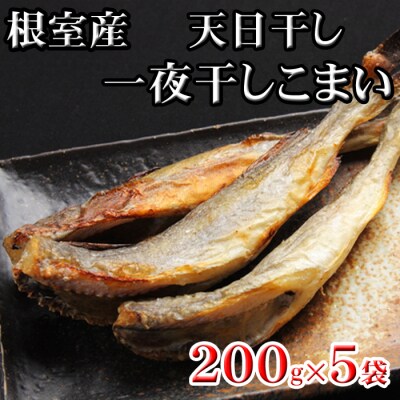 【北海道根室産】一夜干しこまい200g×5P G-70005