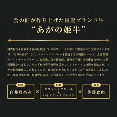 あがの姫牛 サーロインステーキ 200g×3枚