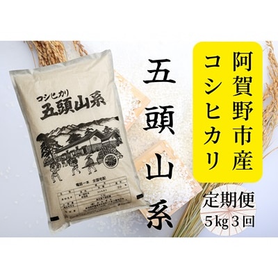 【令和7年産新米】【3回定期便】「米屋のこだわり阿賀野市産」コシヒカリ5kg×3回