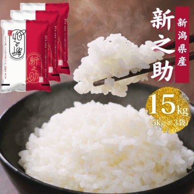 【令和7年産】新潟産 新之助 15kg(5kg×3袋) 