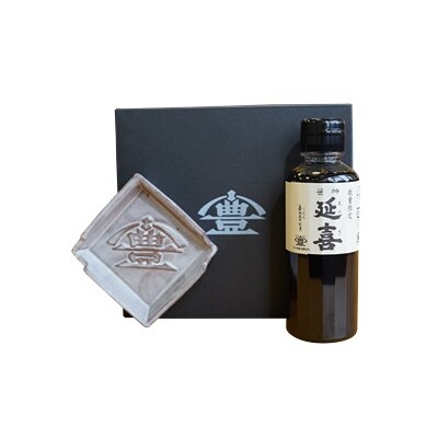 老舗コトヨ醤油　 醤油皿&笹神延喜200ml セット 安田瓦 箸置き 濃口醤油 本醸造