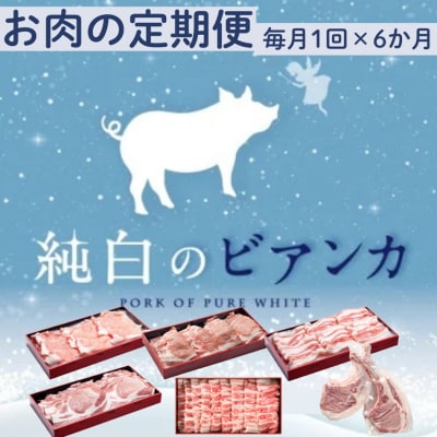 【6か月定期便】純白のビアンカコース 計4kg超 毎月違うお肉をお届け 