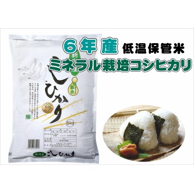 【数量限定】令和6年産 ミネラル栽培こしひかり 5kg