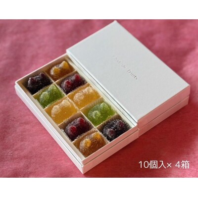 しょこら亭 シャ・ド・フリュイ(chat・do・fruits) 10個入×4セット