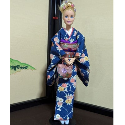 ドール着物　～着せ替え人形の小さな着物と帯セットU～