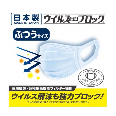 エリエール ハイパーブロックマスク ウイルス飛沫ブロック ふつうサイズ30枚×18箱