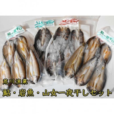 荒川漁業 鮎・岩魚・山女一夜干しセット【保冷バッグ付き】