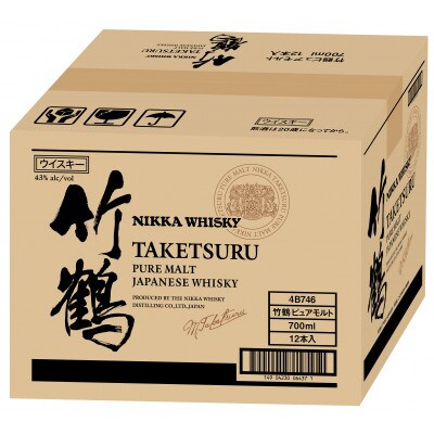 ニッカ　ウイスキー　竹鶴　ピュアモルト　700ml×12本入ケース