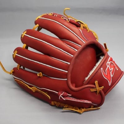 硬式 セミ オーダーグローブ サード ショート【野球工房iプラス】:ワインブラウン 紐タン 右投げ用