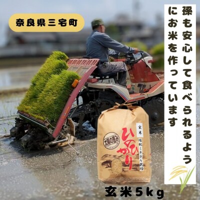 ひのひかり 玄米 5kg 奈良県 三宅町 ヒノヒカリ 堆肥 ミネラル栽培 志埜米穀店