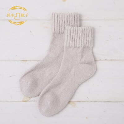 NUKATO もっちり ふんわり靴下(23～25cm) 日本製 鈴木靴下:ライトグレー