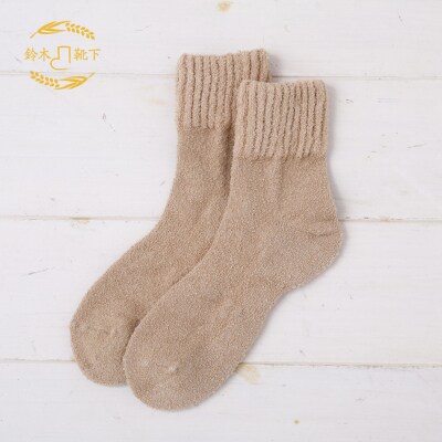 NUKATO もっちり ふんわり靴下(23～25cm) 日本製 鈴木靴下:キャメル