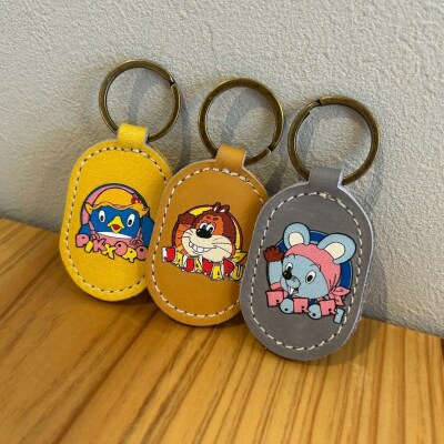 ぴっころ レザー キーリング スタジオじゃぴぽ  ×JINTO 野球 グローブ 革